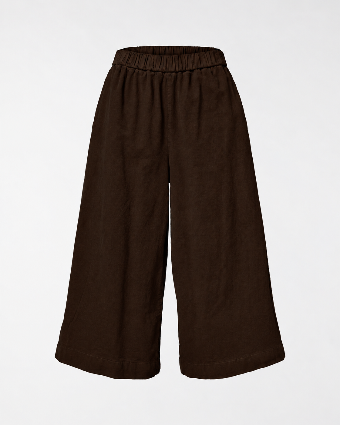 WIDE LEG VELVET TROUSERS