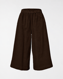 WIDE LEG VELVET TROUSERS