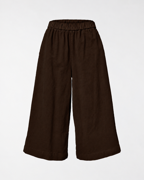 WIDE LEG VELVET TROUSERS