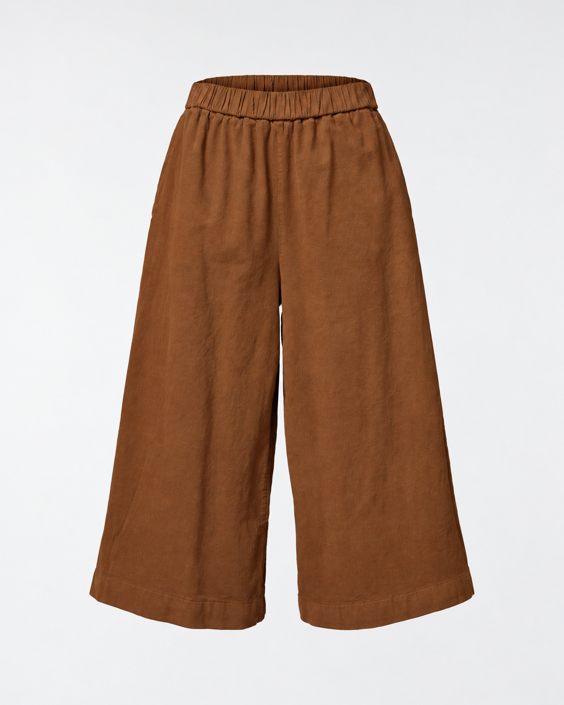 WIDE LEG VELVET TROUSERS