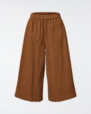 WIDE LEG VELVET TROUSERS