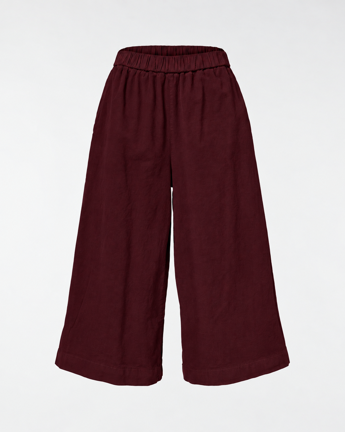 WIDE LEG VELVET TROUSERS