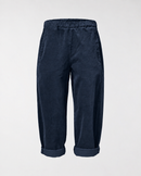 GERADE HOSE AUS SAMTSTOFF