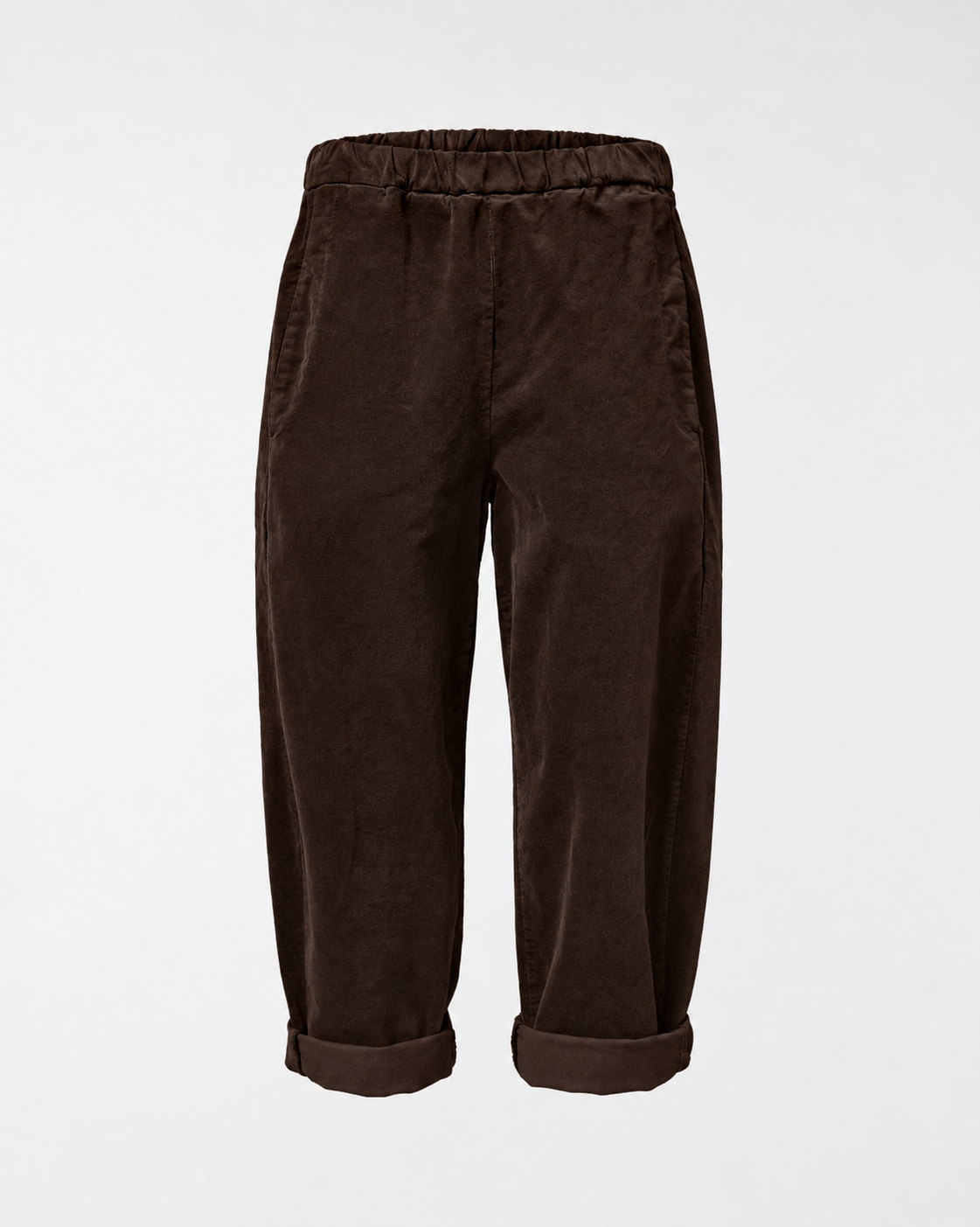 GERADE HOSE AUS SAMTSTOFF