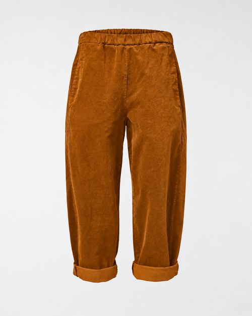 GERADE HOSE AUS SAMTSTOFF