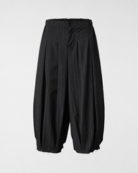 BALLONHOSE AUS NADELSTREIFENSTOFF
