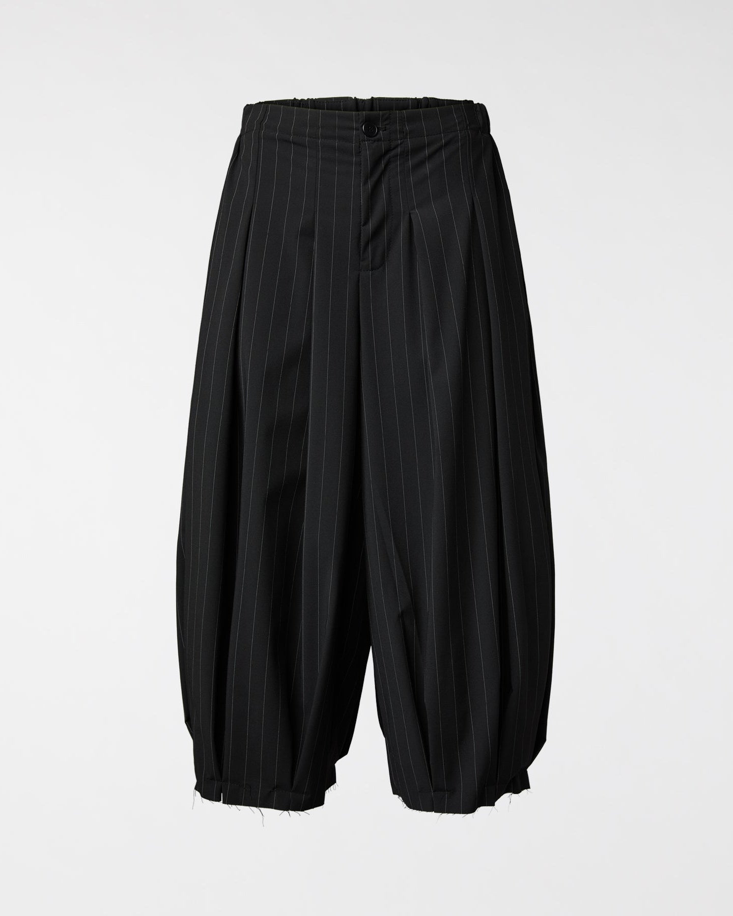 BALLOON TROUSERS IN PINSTRIPED FABRIC