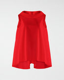 SLEEVELESS BLOUSE WITH BOAT NECKLINE