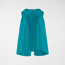 SLEEVELESS BLOUSE WITH BOAT NECKLINE