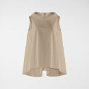SLEEVELESS BLOUSE WITH BOAT NECKLINE