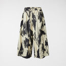 BRUSHSTROKE COTTON TROUSERS