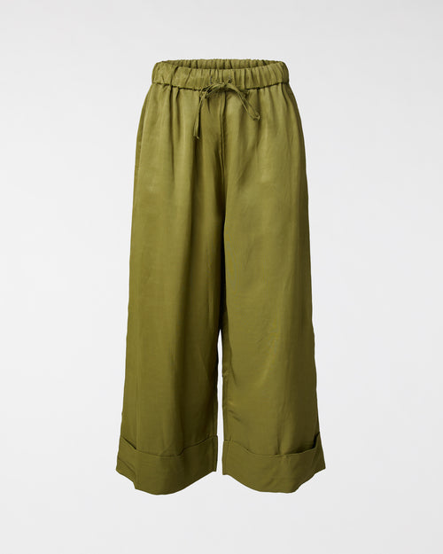 VISCOSE LINEN SATIN TROUSERS