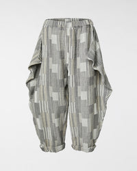 GEOMETRIC HAREM TROUSERS