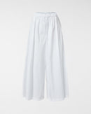 COTTON WIDE-LEG TROUSERS