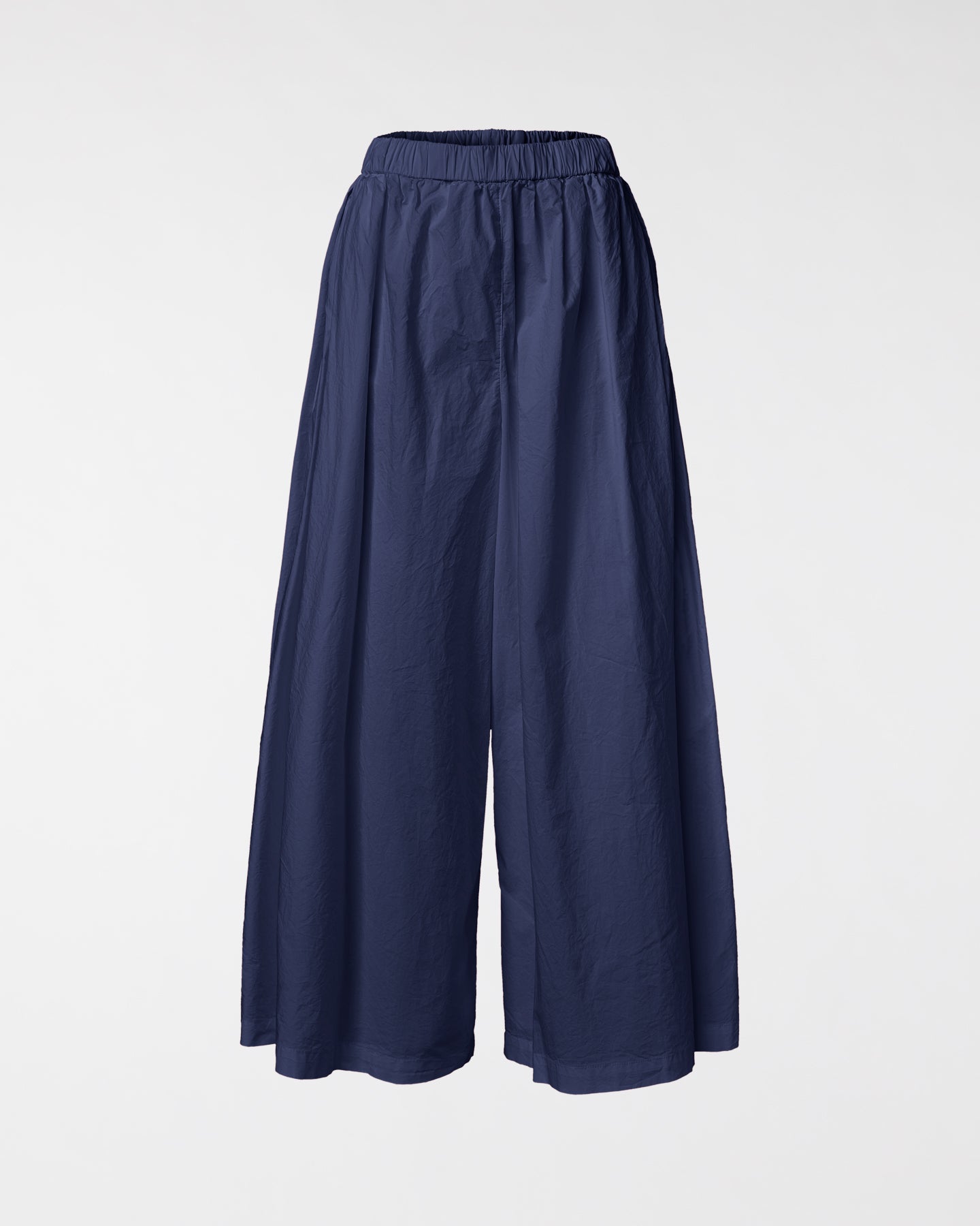 COTTON WIDE-LEG TROUSERS