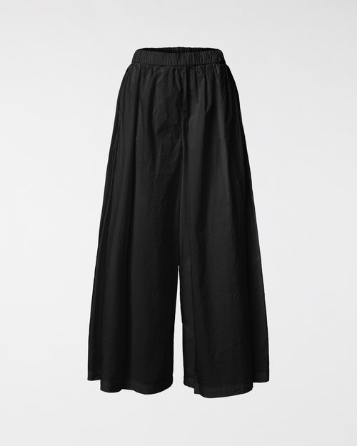COTTON WIDE-LEG TROUSERS