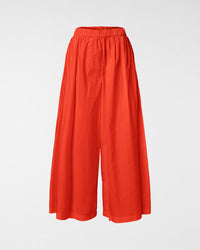 BAUMWOLLHOSE MIT WEITEM BEIN