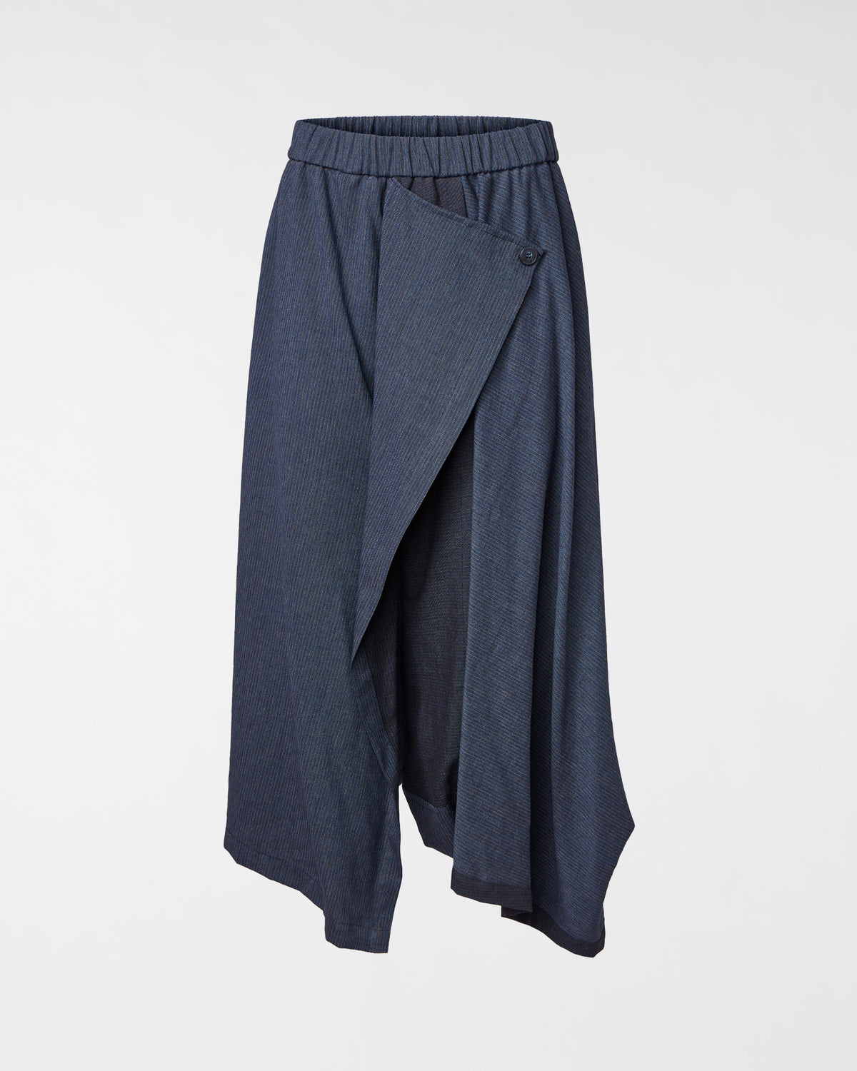 ASYMMETRIC DRAPED TROUSERS