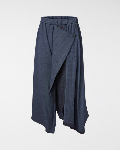 ASYMMETRIC DRAPED TROUSERS