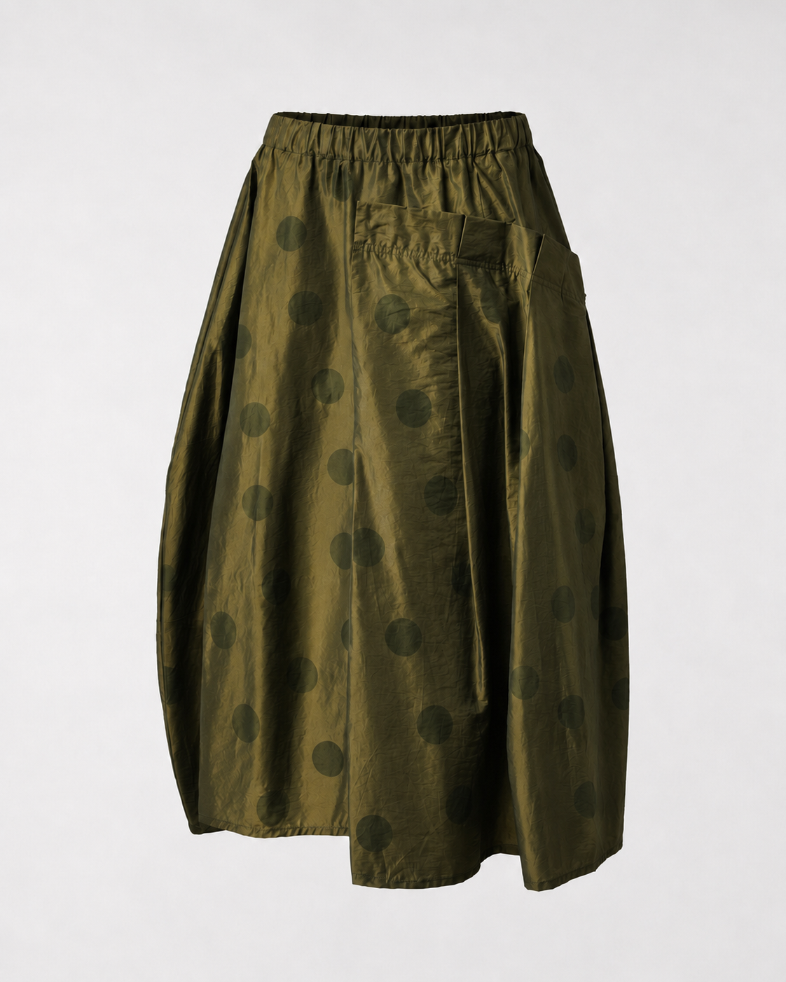 POLKA DOT SKIRT IN TAFFETA FABRIC