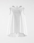 SLEEVELESS BLOUSE WITH BOAT NECKLINE