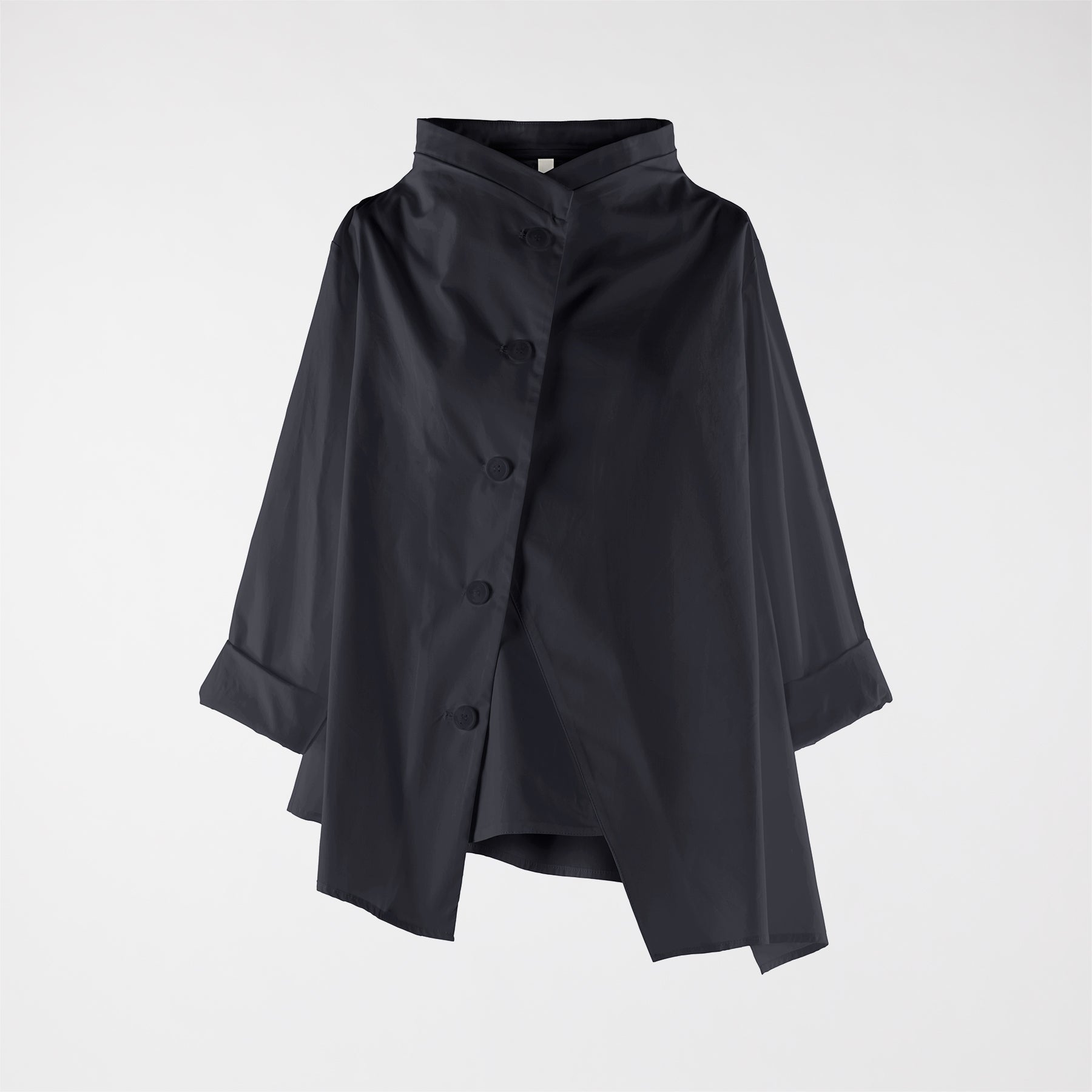 COTTON JACKET/SHIRT WITH ASYMMETRIC BUTTONING