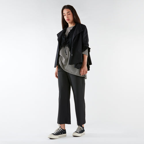 COTTON JACKET/SHIRT WITH ASYMMETRIC BUTTONING