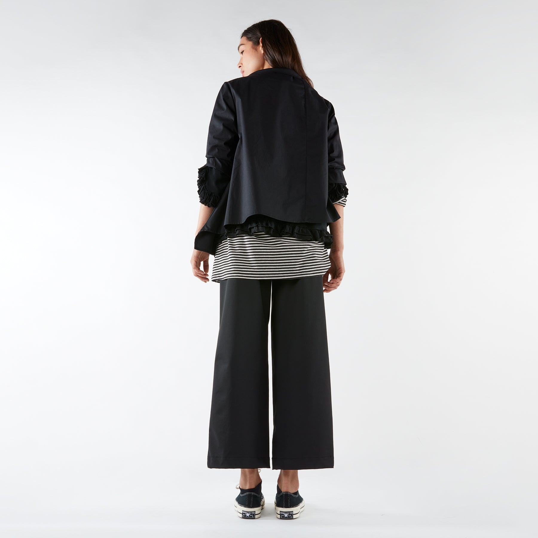 COTTON JACKET/SHIRT WITH ASYMMETRIC BUTTONING