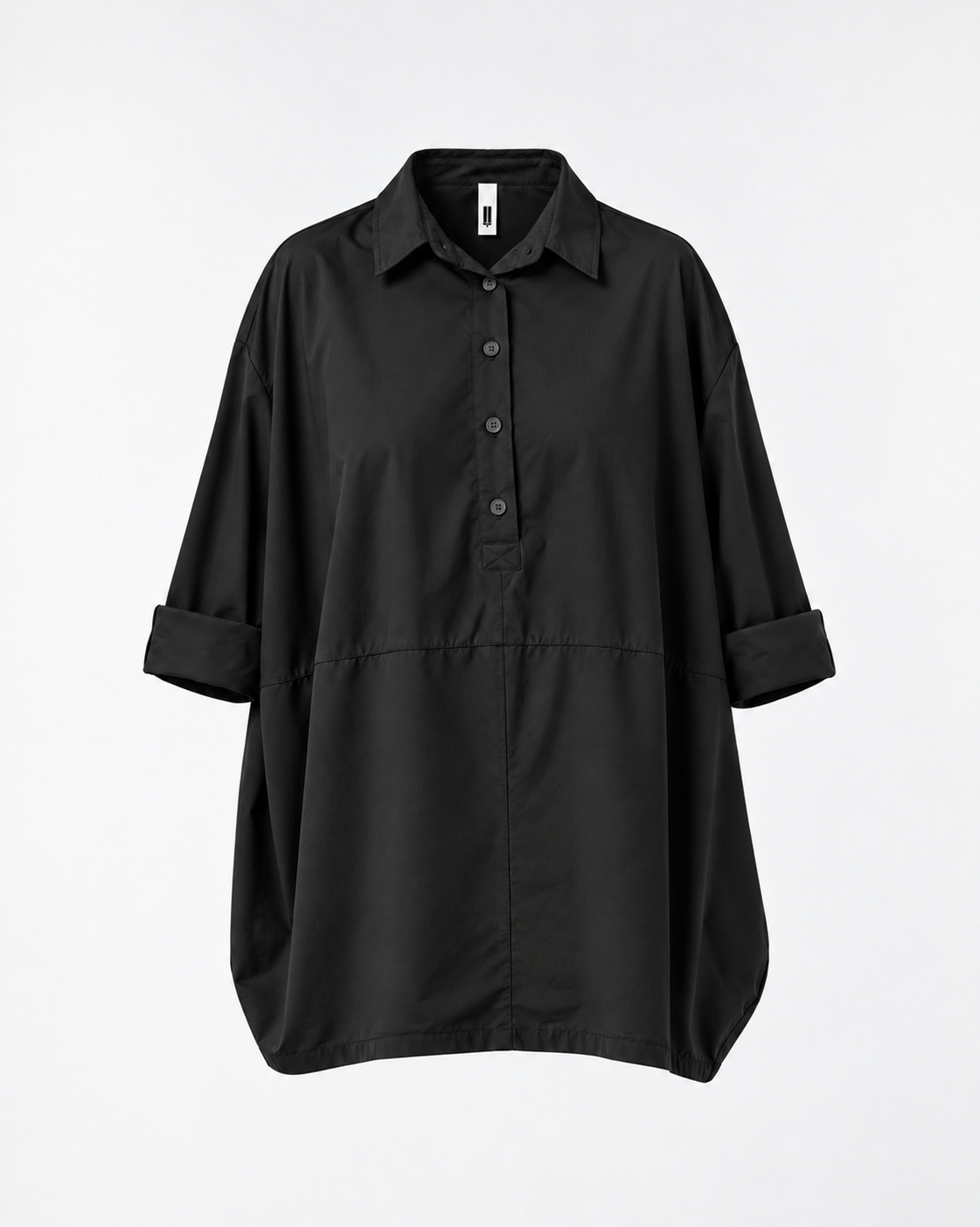 COTTON BLOUSE IN 2 FABRIC