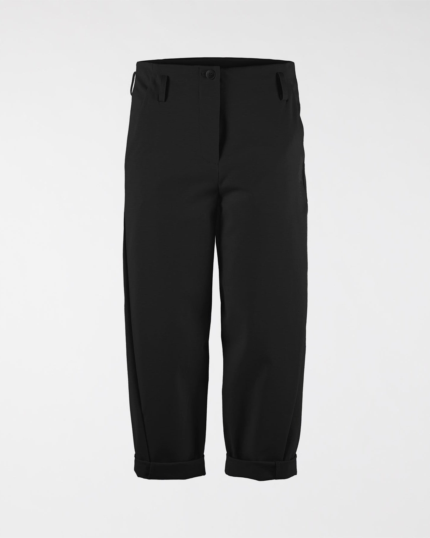 PANTALONI IN TESSUTO PUNTO MILANO CON PASSANTE PER CINTURA