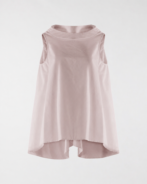 BLUSA SENZA MANICHE CON SCOLLO A BARCA