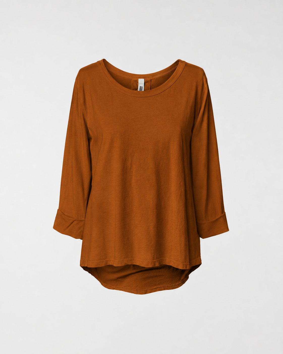 LÄSSIGES T-SHIRT AUS BAUMWOLLSTOFF
