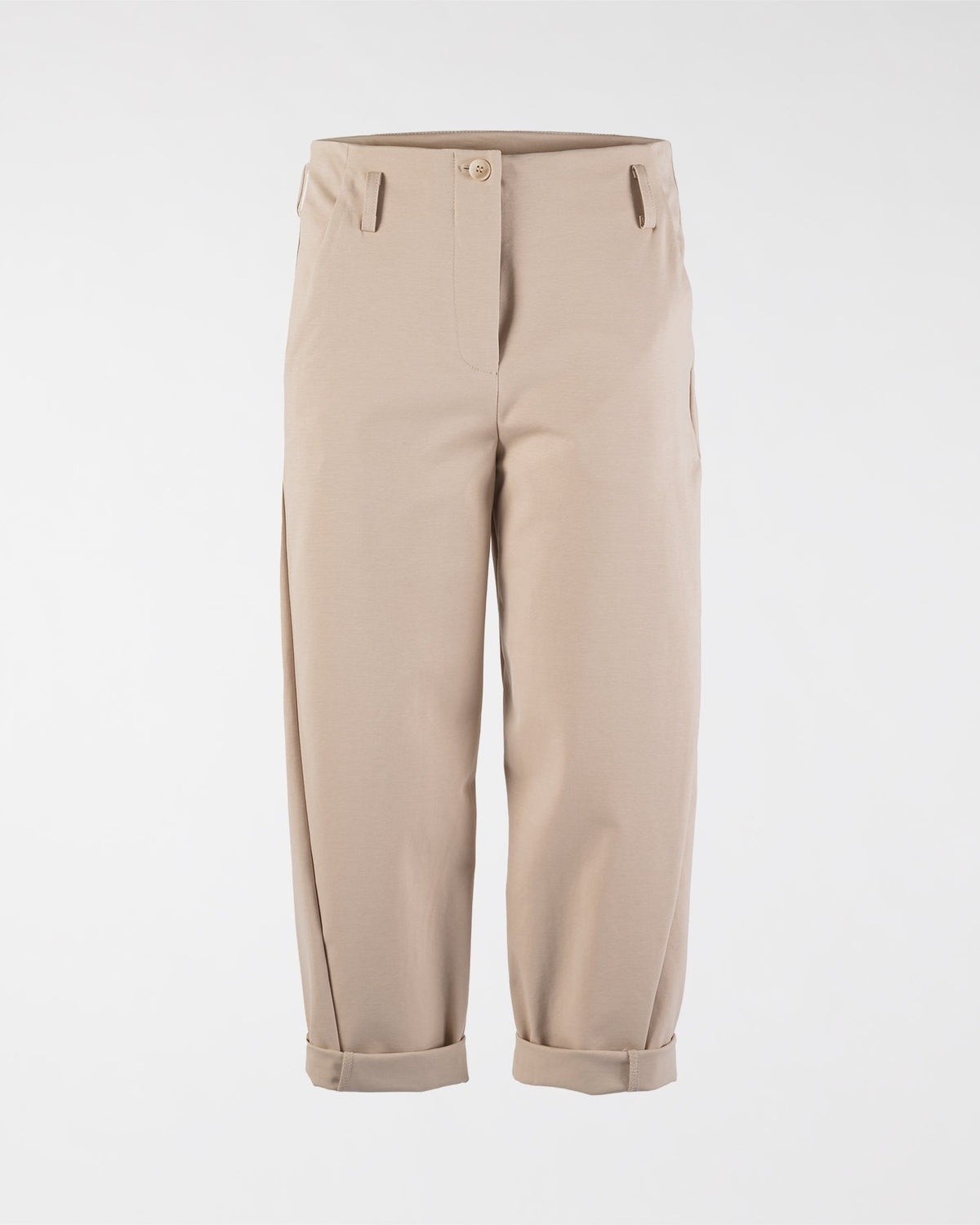 PANTS IN PUNTO MILANO FABRIC WITH BELT LOOP