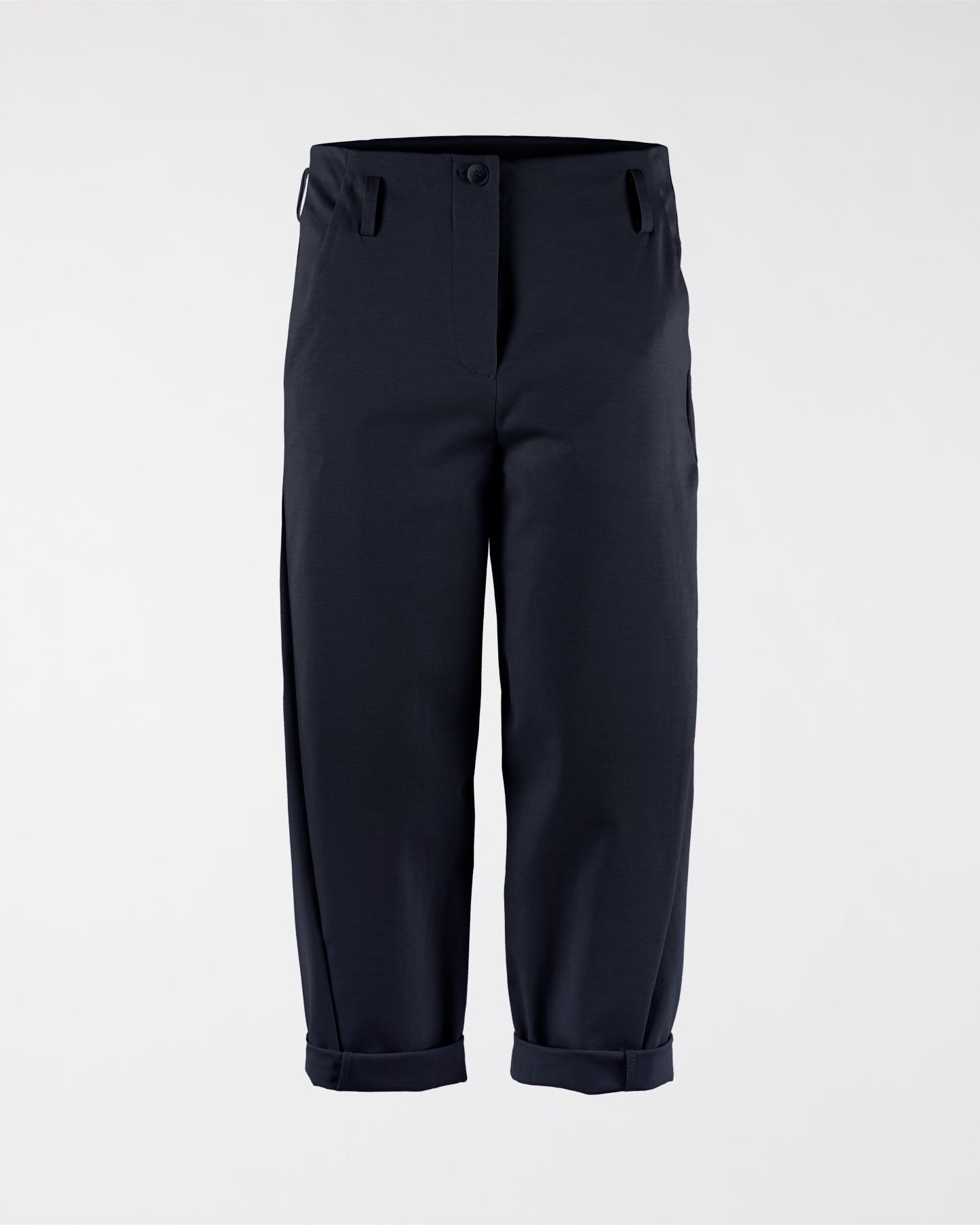 PANTALONI IN TESSUTO PUNTO MILANO CON PASSANTE PER CINTURA