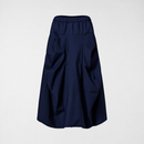 GONNA CON PIEGHE BLU