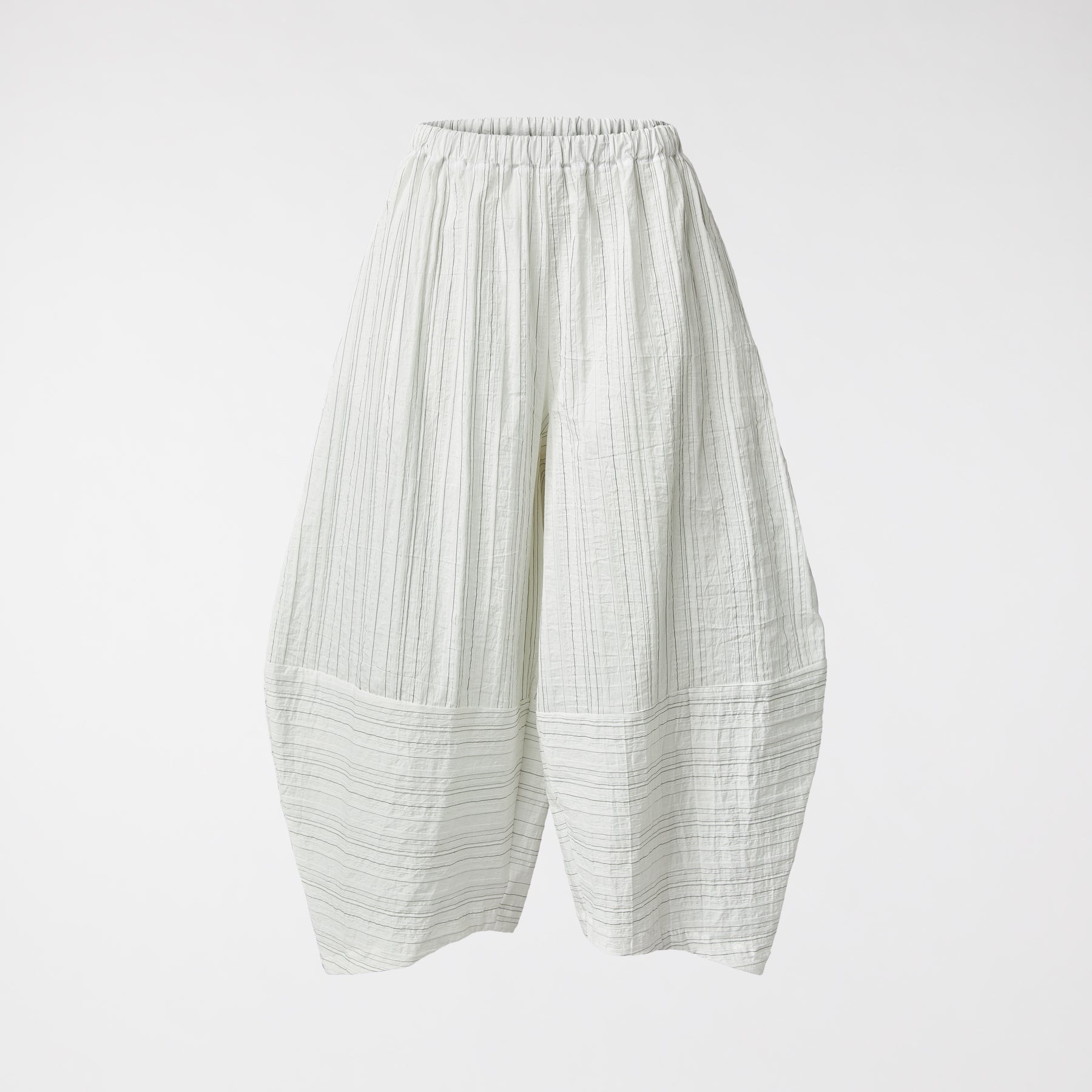 OVETTO STRIPED TROUSERS WHITE