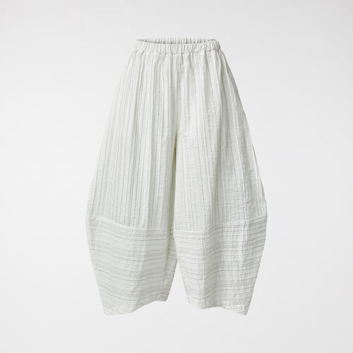 OVETTO GESTREIFTE HOSE WEISS