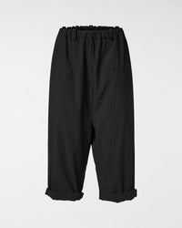 CROPPED PINSTRIPED TROUSERS