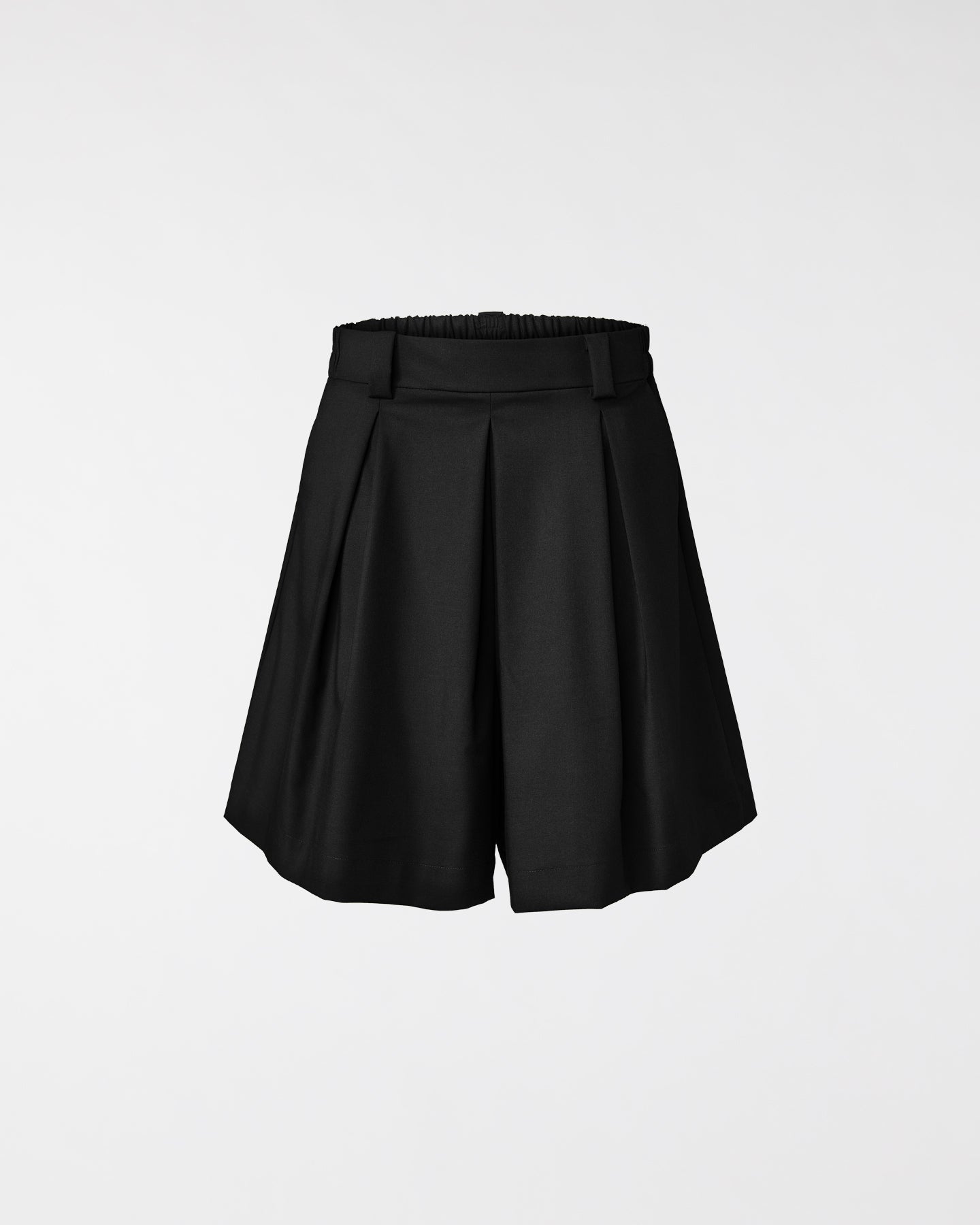 VISCOSE BLEND TWILL SHORTS