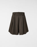 VISCOSE BLEND TWILL SHORTS