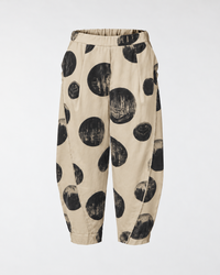 POLKA DOT CORDUROY TROUSERS
