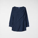 CAMISETA CON COSTURAS DE JERSEY DE ALGODÓN