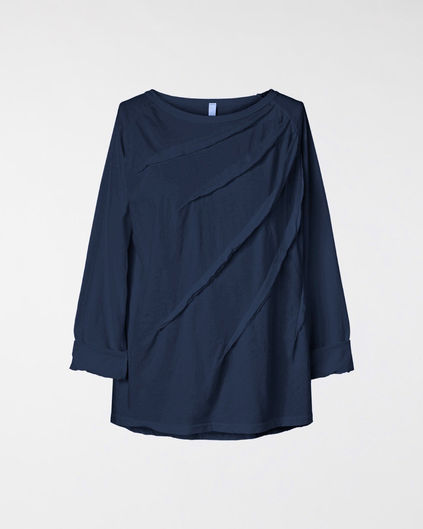 T-SHIRT WITH SEAMS IN COTTON JERSEY FABRIC