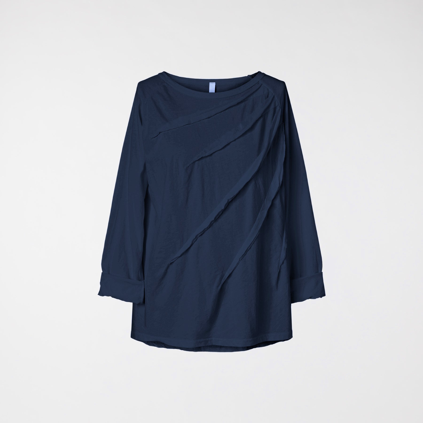 CAMISETA CON COSTURAS DE JERSEY DE ALGODÓN