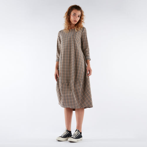 LONG DRESS IN AUTUMN COLOURS