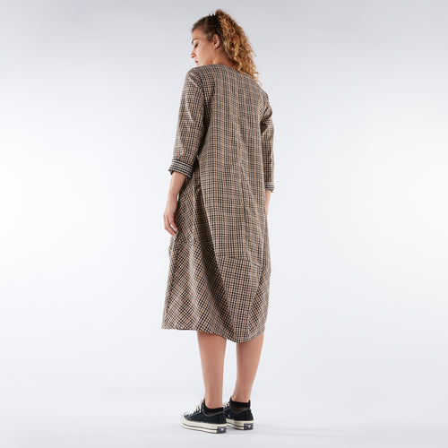 LONG DRESS IN AUTUMN COLOURS