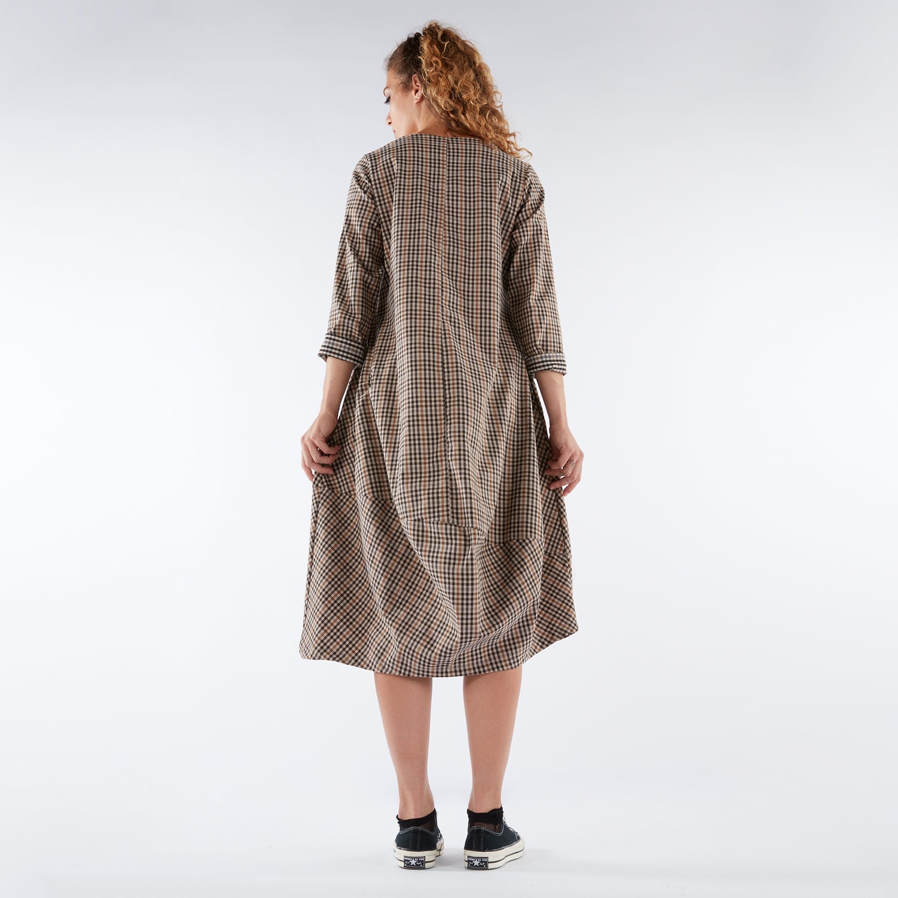 LONG DRESS IN AUTUMN COLOURS