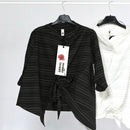 CAMICIA/GIACCA IN TESSUTO A RIGHE