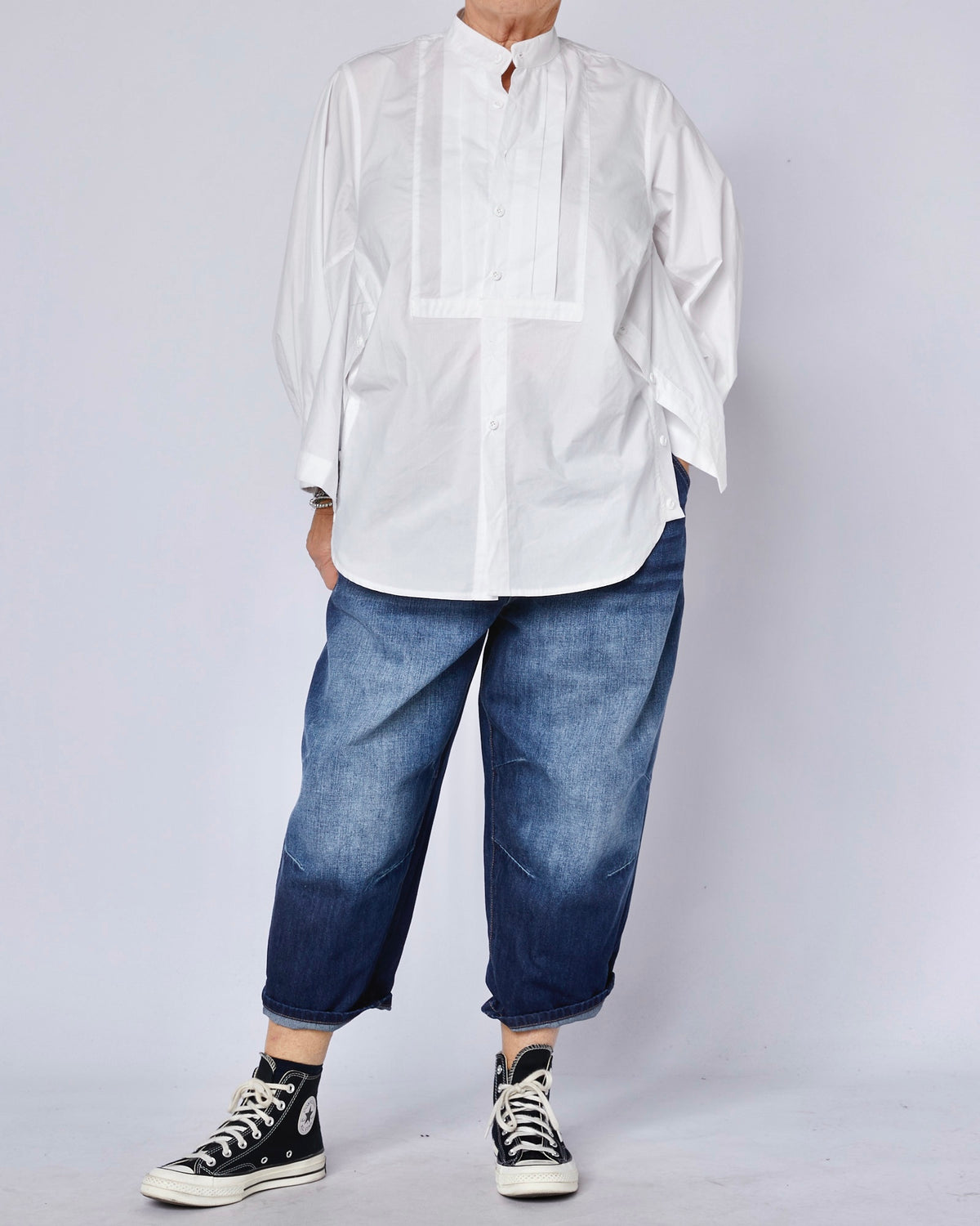 CHEMISE EN COTON RÉVERSIBLE