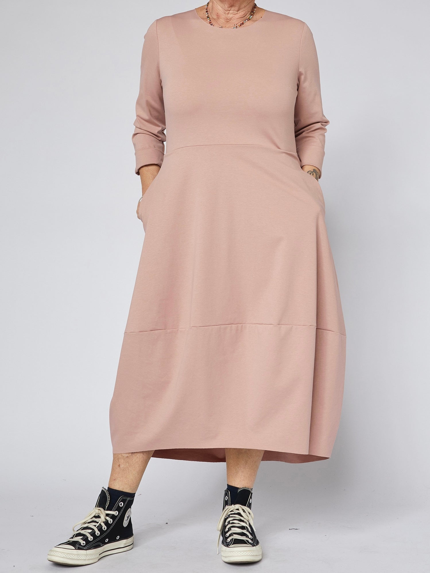 MILAN STITCH DRESS PINK